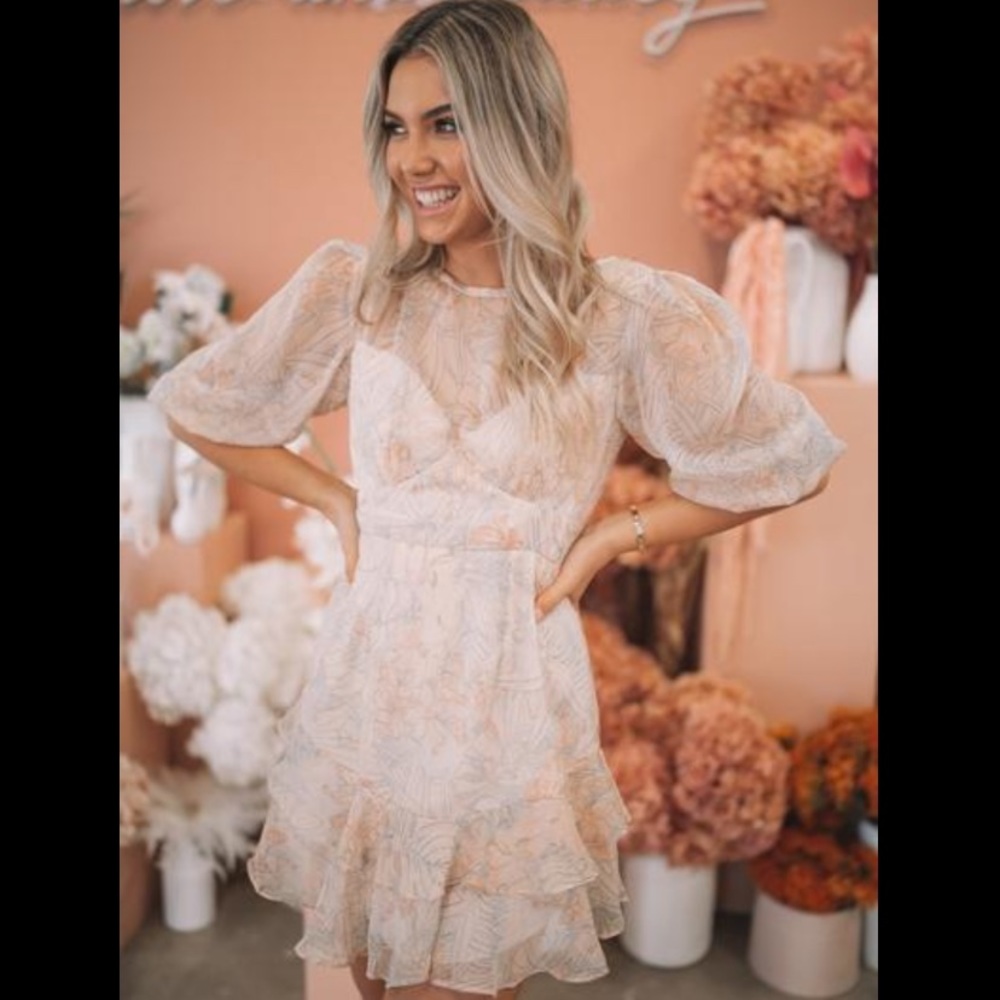 Esther & Co nude dress